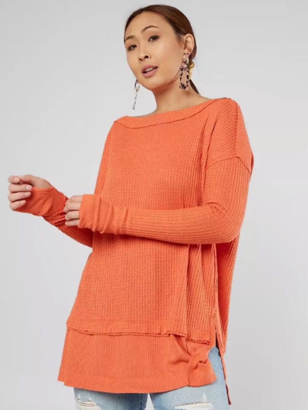 Free People We The Free North Shore Thermal Tunic Size S